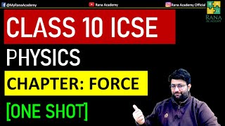 Mastering Forces in One Shot  Class 10 ICSE Physics  Simplified [upl. by Naillig]