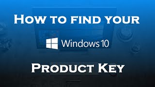 how to find your windows 10 product key [upl. by Dre490]