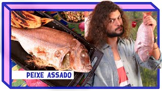 PEIXE ASSADO NO FORNO COM VINAGRETE  Receitas  Mohamad Hindi [upl. by Ativahs]