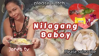 Nilagang baboy recipe with saging na sabahow to cook nilagang baboyJones tv [upl. by Leik281]