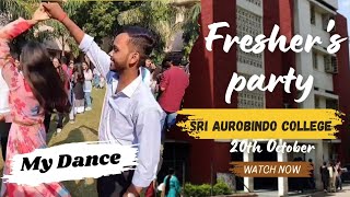 Freshers Party❤️ Sri Aurobindo College vlog chotacreator inishutiwari [upl. by Lexy971]