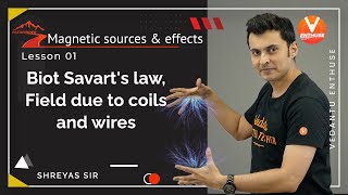 Magnetic Sources and Effects JEE L1  Biot Savarts Law Field Due to Coils and Wires  JEE 2022 [upl. by Somerville]