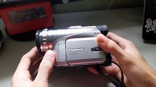 Old Panasonic Camcorder Model NVGS200 Made In Japan  Using Mini DV Cassette [upl. by Ettezzil]