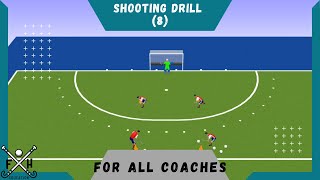 FIELD HOCKEY SHOOTING DRILL 8 for all COACHES [upl. by Akcinat]