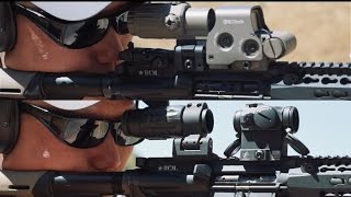 AR15 EOTech EXPS 30 vs AimPoint T2 Red Dots Review [upl. by Enitsirt290]