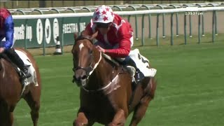 Brilliant filly SAFFRON BEACH powers to win the Group 1 Prix Rothschild [upl. by Eneleh962]