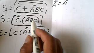 Algebra de Boole Simplificação de Expressões Booleanas 2 [upl. by Tnerual]