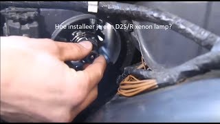 Een originele xenon lamp installeren D2SR xenon lamp [upl. by Adihaj]