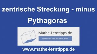 Zentrische Streckung Minus  einfach erklärt  mathelerntippsde [upl. by Philcox]