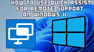 How to use quick assist for remote support on windows 11 [upl. by Annawyt]