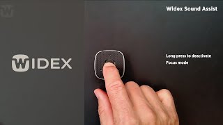 Widex Sound Assist focus lock  Widex hearing aids [upl. by Nami]