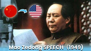 Mao Zedong AI Speech in English  Peoclamation of the PRC in 1949 AI Translated [upl. by Harlie]