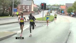 Haile Gebrselassie at the Great North Run 2010 [upl. by Irec471]