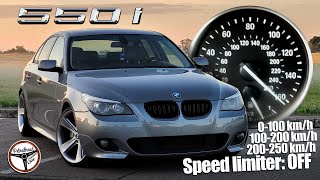 2008 BMW 550i E60 367 KM  VMAX 0100 100200 200250 kmh Próba autostradowa  4K [upl. by Huskamp181]