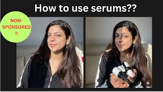 NON SPONSORED How to use serums [upl. by Hsan]