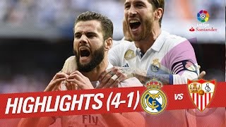 Resumen de Real Madrid vs Sevilla FC 41 [upl. by Tamberg81]