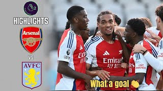 Arsenal U21 vs Aston Villa U21  What a goal 🔥  Highlights  Premier League 2  300824 [upl. by Intirb]