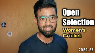 TNCA Open Selection for Womens Cricket 202223  Panu pi [upl. by Akinoj]