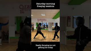 Arming sword careful light sparring [upl. by Nwadrebma944]