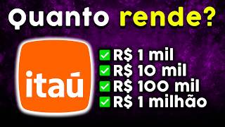 🟠 Quanto Rende a Conta Itaú CDB DI Itaú Vale a Pena em 2024 SIMULAÇÃO COMPLETA [upl. by Ynnaj]