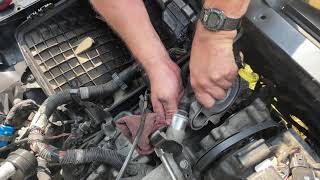 2007 Cadillac DTS Water Pump Replacement Part II [upl. by Azenav]