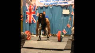 BDFPA Powerlifting Championships 2011 290kg Deadlift  Steve Stanislaus [upl. by Elene]