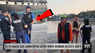 WATCH Cops Handcuff Young Black Girl Who Was Accosted By White Woman [upl. by Relly]