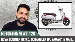 NOVA SCOOTER RETRÔ SCRAMBLER DA YAMAHA E MAIS [upl. by Jannel680]