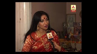 Actress Rituparna Sengupta prays for peace happiness on Lakshmi puja [upl. by Seidler]