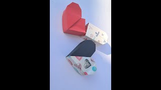 💟 Origami Heart Box  DIY Tutorial  Origami Heart Gift Box  Christmas  Birthday 💟 [upl. by Leff]