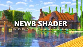 TOP 1 SHADER MCPE 120  amp 121  NEWB SHADER  SUPPORT RENDER DRAGON amp REALISTIC SHADER [upl. by Solon]