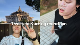 1 Week To Kuching Marathon D4 training explore the city by foot etc [upl. by Toffey705]