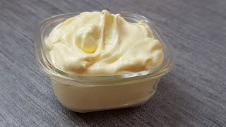 Recette de mayonnaise fait maison prête en 2 minutes [upl. by Gayel398]