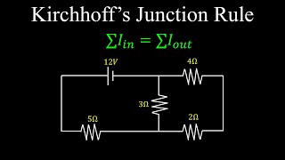 Kirchhoffs Current Law Junction Rule Formula Circuits  Physics [upl. by Dardani]