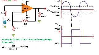 Schmitt Trigger Inverting Comparator With Positive Feedbackहिन्दी [upl. by Baalbeer]