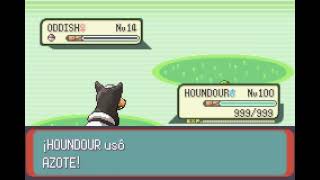 POKEMON EMERALD  HOUNDOUR  AZOTE  FLAIL [upl. by Urata]