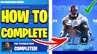 HOW TO COMPLETE ALL THE FOUNDATION THE ROCK CHALLENGES in Fortnite Secret Skin Quests [upl. by Ojahtnamas75]