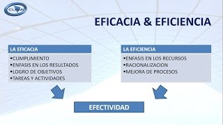 EFICACIA Y EFICIENCIA [upl. by Aslin]