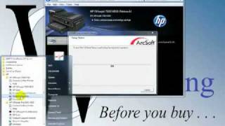 HP Officejet 7500A Wide Format  Installation Part II amp ArcSoft ScannStitch [upl. by Rovit]