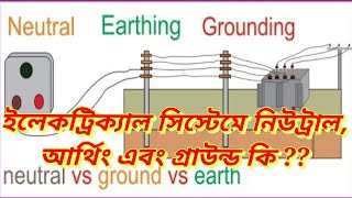 WHAT IS NEUTRALEARTHING AND GROUNDING ।DIFFERENCE AMONG NEUTRALEARTHING AND GROUNDING।POWER SYSTEM [upl. by Willamina831]