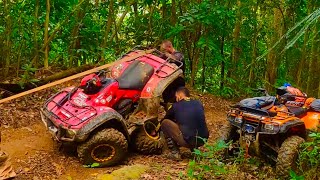 84 ATV OFFROAD  RESCATE del HONDA Front Wheel Drive  San Sebastián PR [upl. by Nawj]