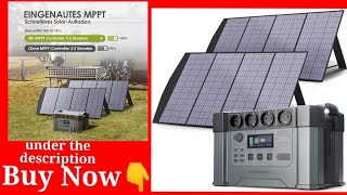 Solar Generator 1500W 2000W 2400W Portable Power Station 400W Solar Panel Include for Power outage [upl. by Wampler]