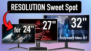 Your Guide to Buying the Perfect Monitor 24 vs 27 vs 32inch for 1080p 1440p 4K  Ultrawide [upl. by Hooge]