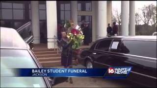 Funeral for a Bailey student was held today [upl. by Tehc78]