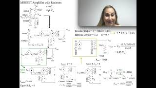 A MOSFET with Resistive Biasing as a Dependent Source Linear Circuit Opportunity [upl. by Lahsiv]