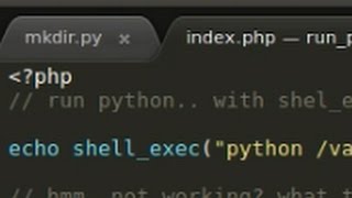 PHP tutorial  run Python from PHP in Ubuntu [upl. by Freedman237]