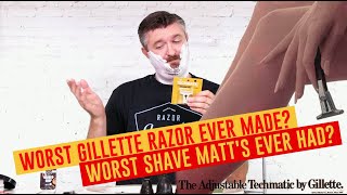 1960s Gillette Techmatic Cartridge Razor Shave Review Matts First Time [upl. by Ardnekan400]