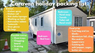 What do I need to pack for a Caravan Holiday [upl. by Hanas823]