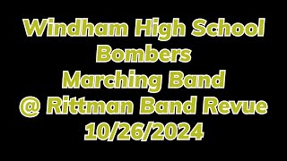 Windham Bombers Marching Band  Rittman Band Revue 10262024 [upl. by Ethelda728]