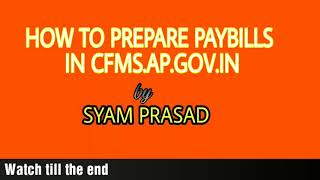 HOW TO PREPARE PAYBILLS IN CFMS [upl. by Nelsen]